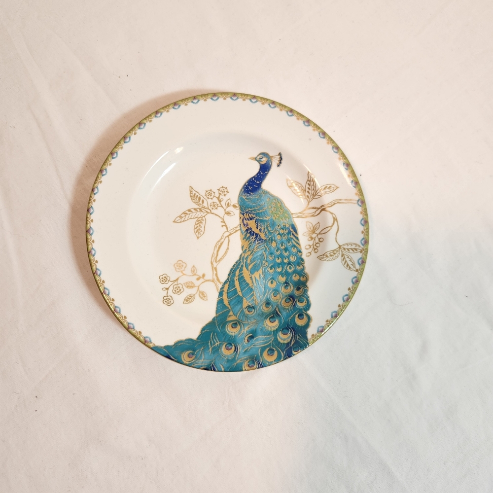 222 Fifth Peacock Garden Small Plate